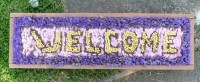 Well Dressing Welcome Board