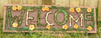 Well Dressing Welcome Board