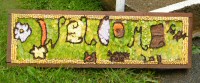 Well Dressing Welcome Board
