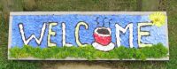 Well Dressing Welcome Board
